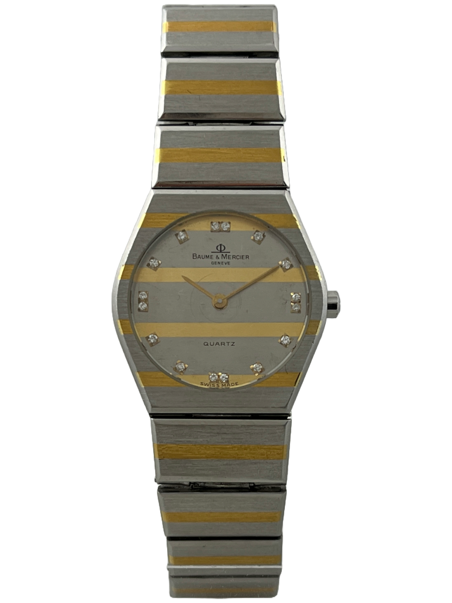 Baume Mercier Quartz mit 18K Goldstreifen und Etui online kaufen