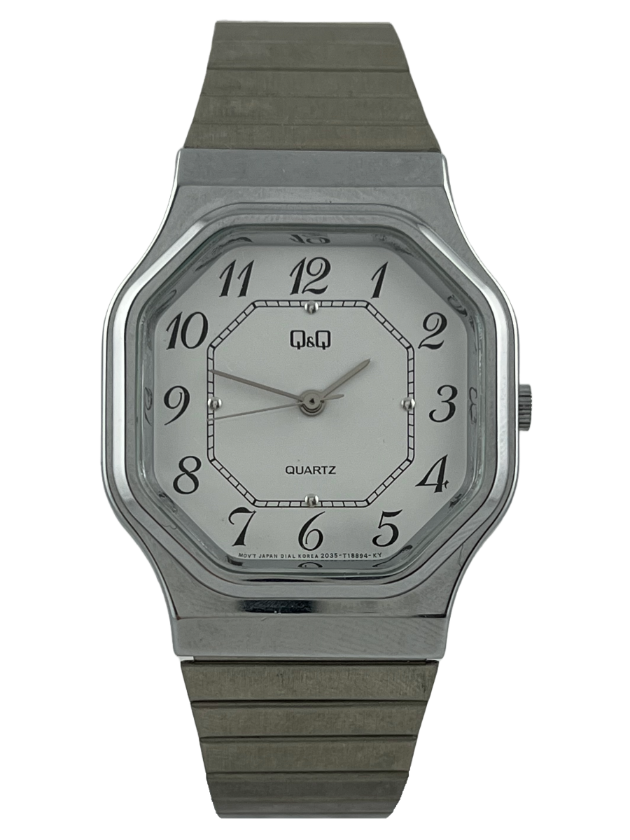 Buy NOS Q Q Quartz with stainless steel bracelet online Classy Watches
