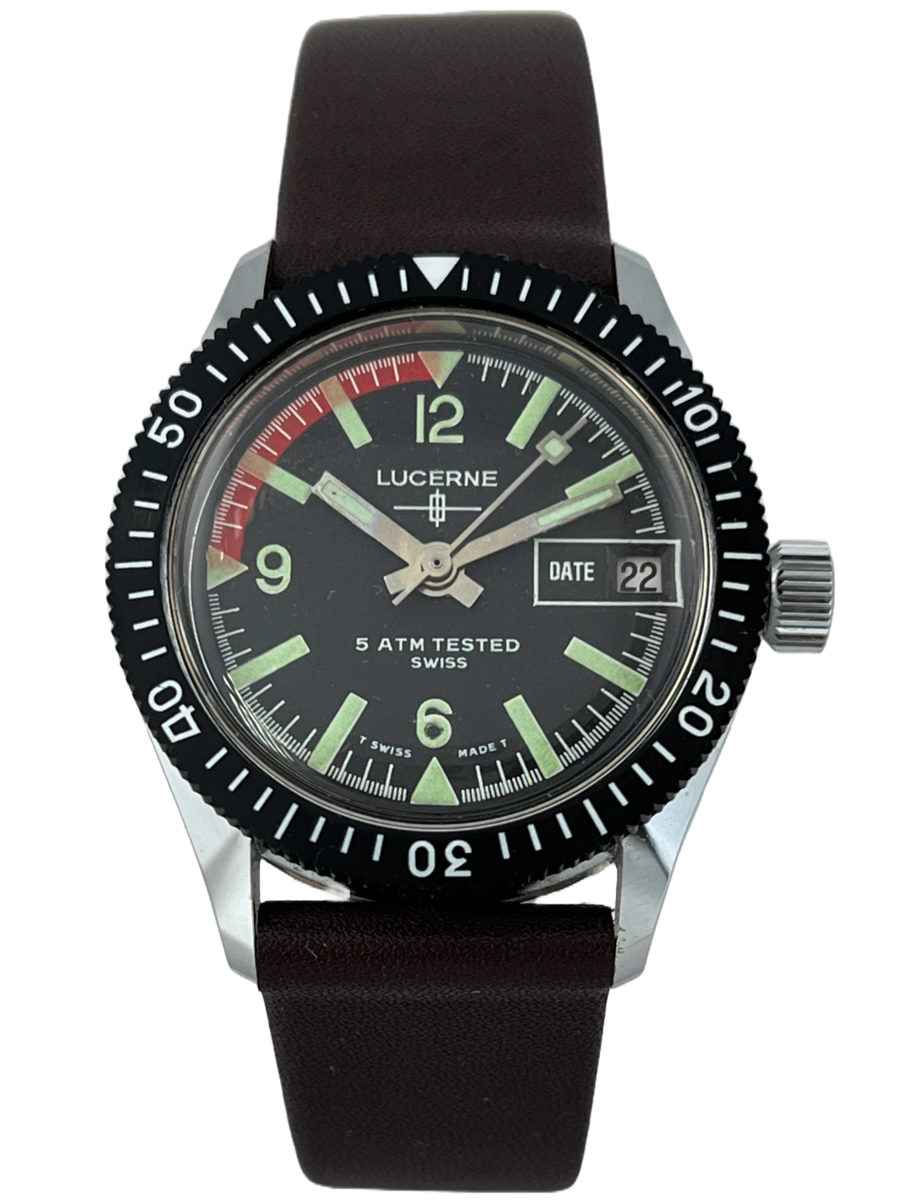 Buy NOS Diver Lucerne manual winding with date online – Classy Watches