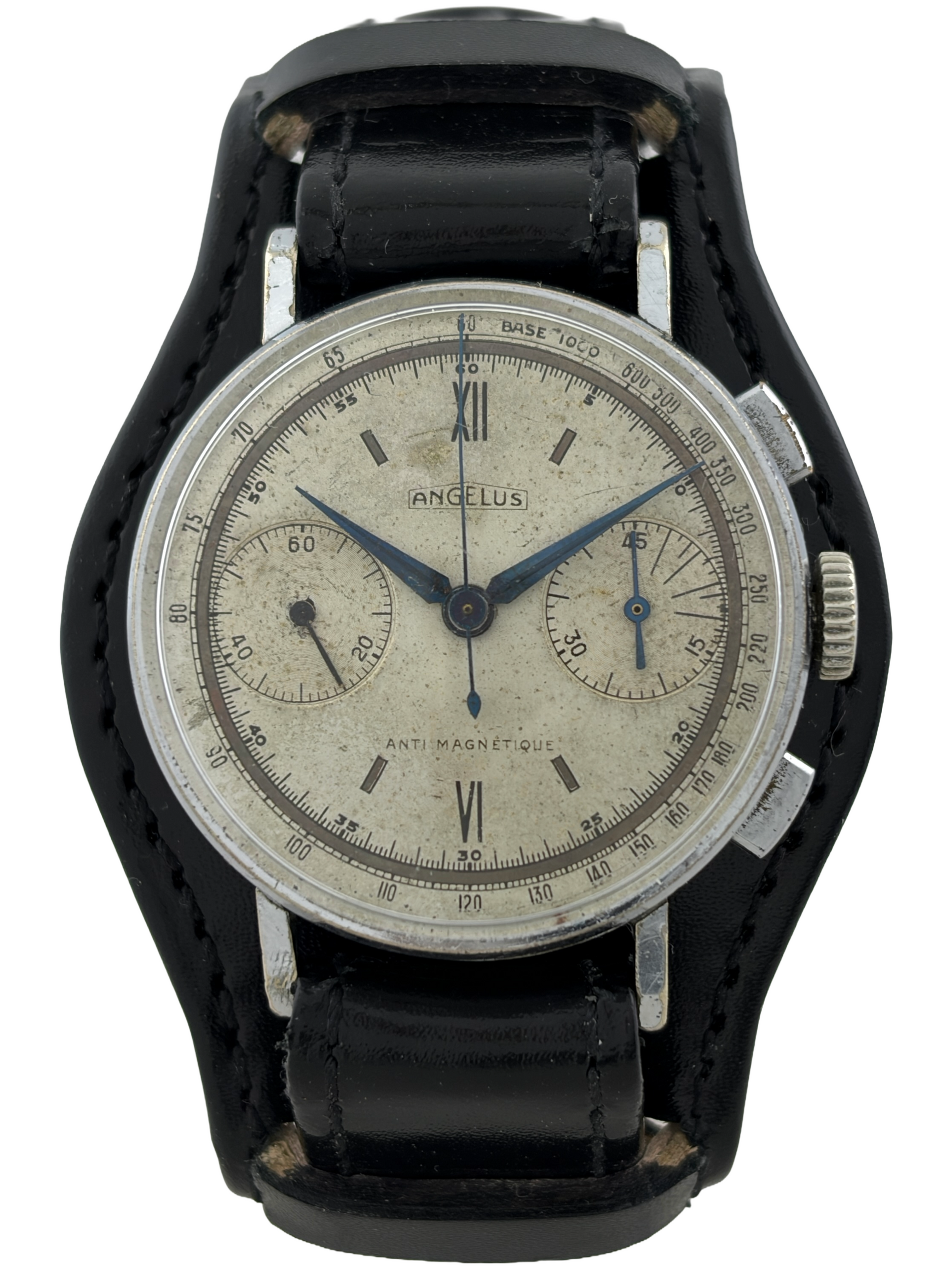Angelus Handaufzug Flieger Chronograph Kal. 210