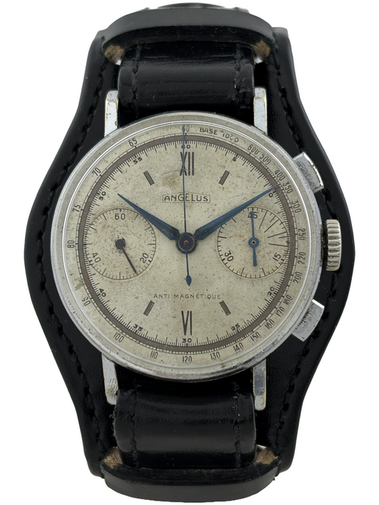 Angelus Handaufzug Flieger Chronograph Kal. 210