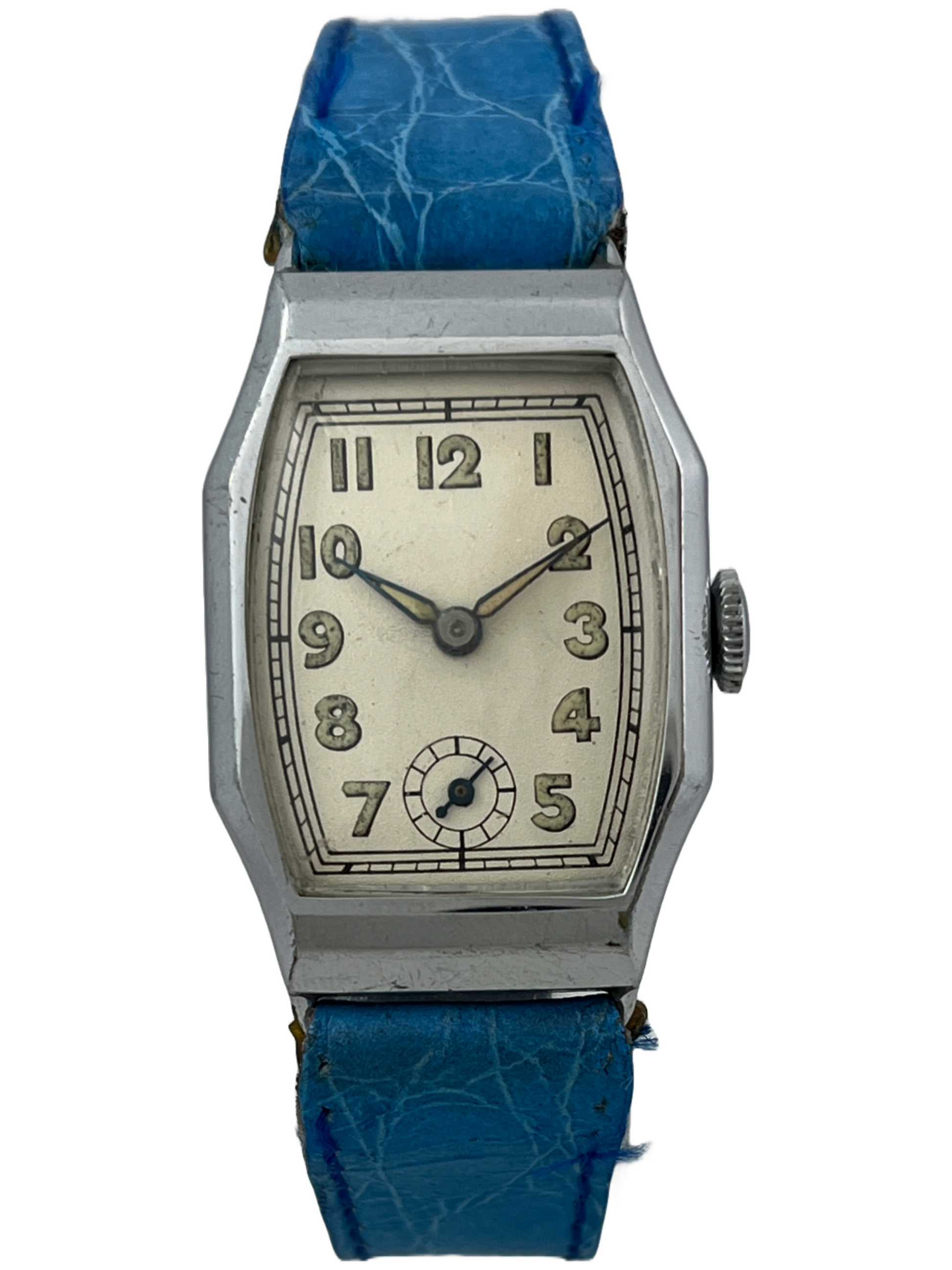 Art Deco Handaufzug mit blauem Armband