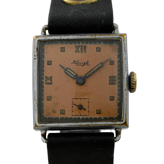 Art Deco Kienzle Handaufzug mit braunem Ziffernblatt