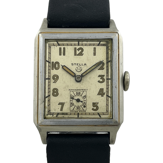 Art Deco Stella (Junghans-Haller) Handaufzug mit Leuchtzeigern