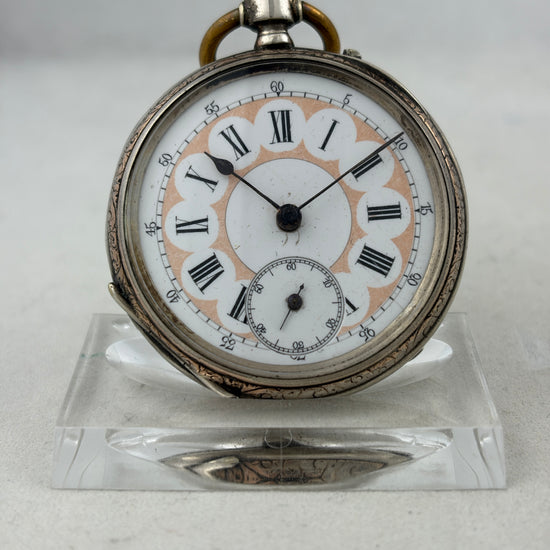 Bauern-Taschenuhr Handaufzug mit schönem Ziffernblatt