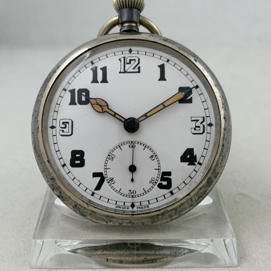 Britische Militär Taschenuhr GSTP WW2 Handaufzug