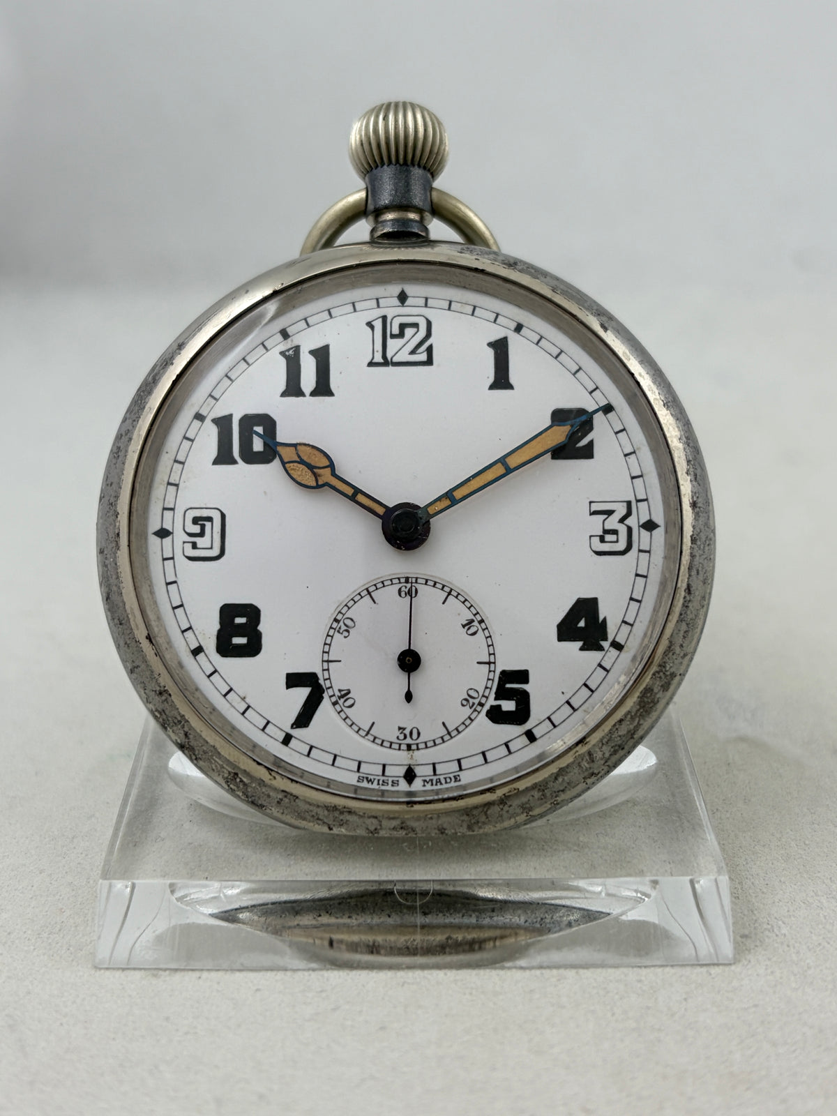 Britische Militär Taschenuhr GSTP WW2 Handaufzug