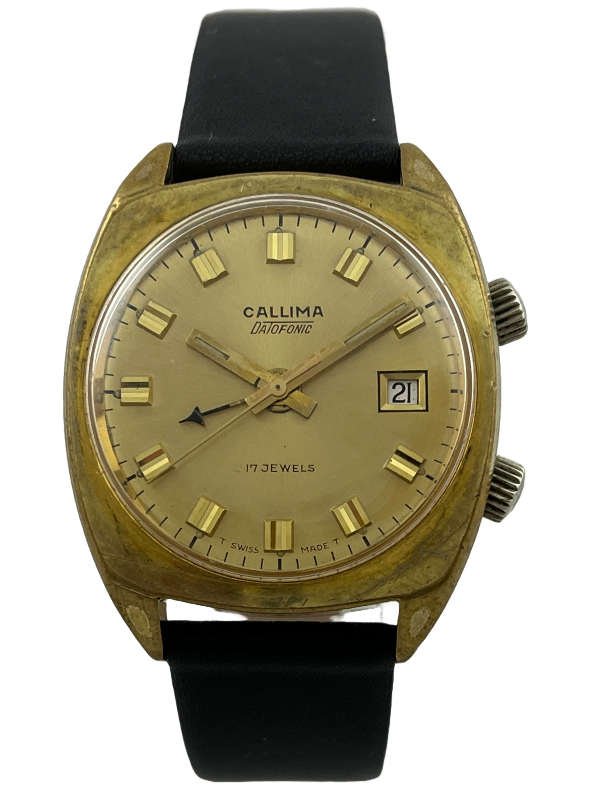 Callima Datofonic Alarm Handaufzug Poljot 2612.1