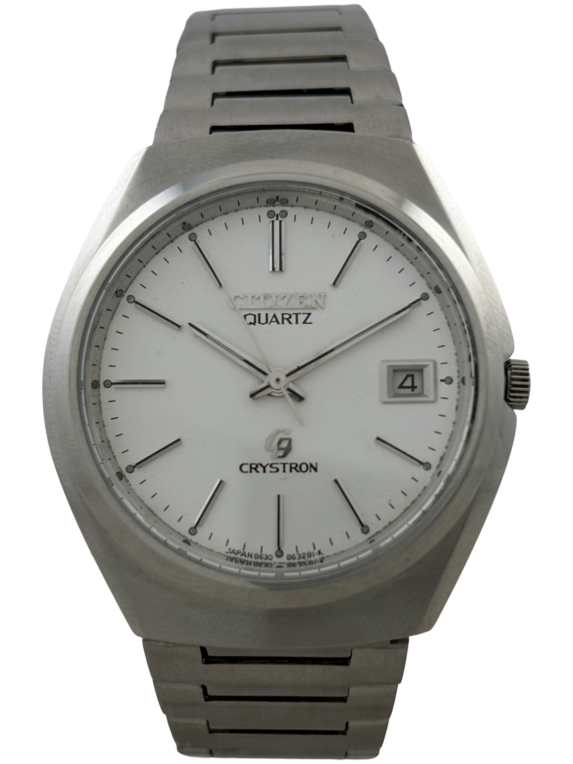 Citizen Crystron Quartz mit Datum und Originalband