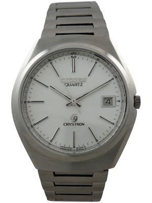 Citizen Crystron Quartz mit Datum und Originalband