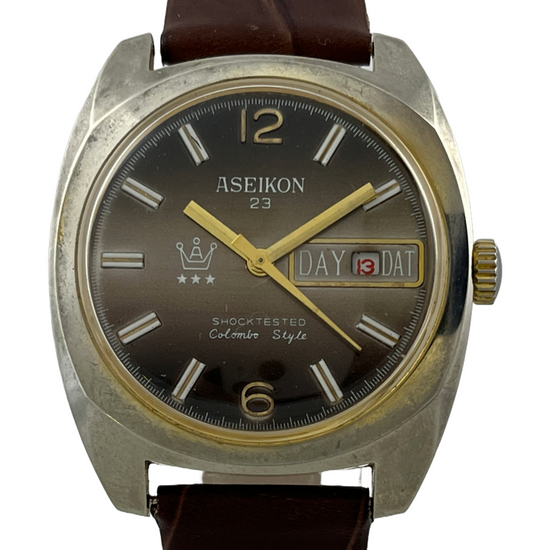 Aseikon 23 Colombo Style Handaufzug mit Datum