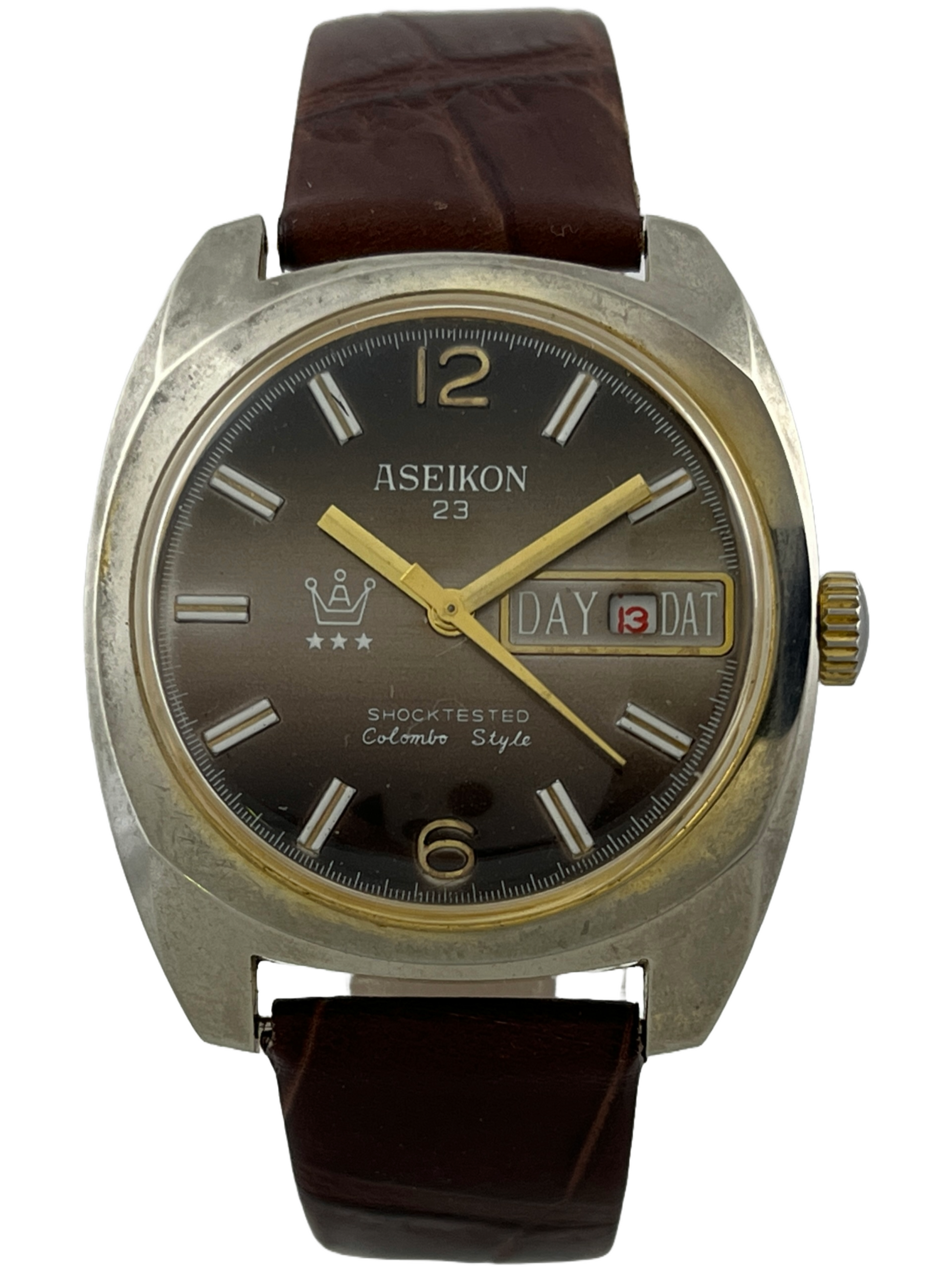 Aseikon 23 Colombo Style Handaufzug mit Datum
