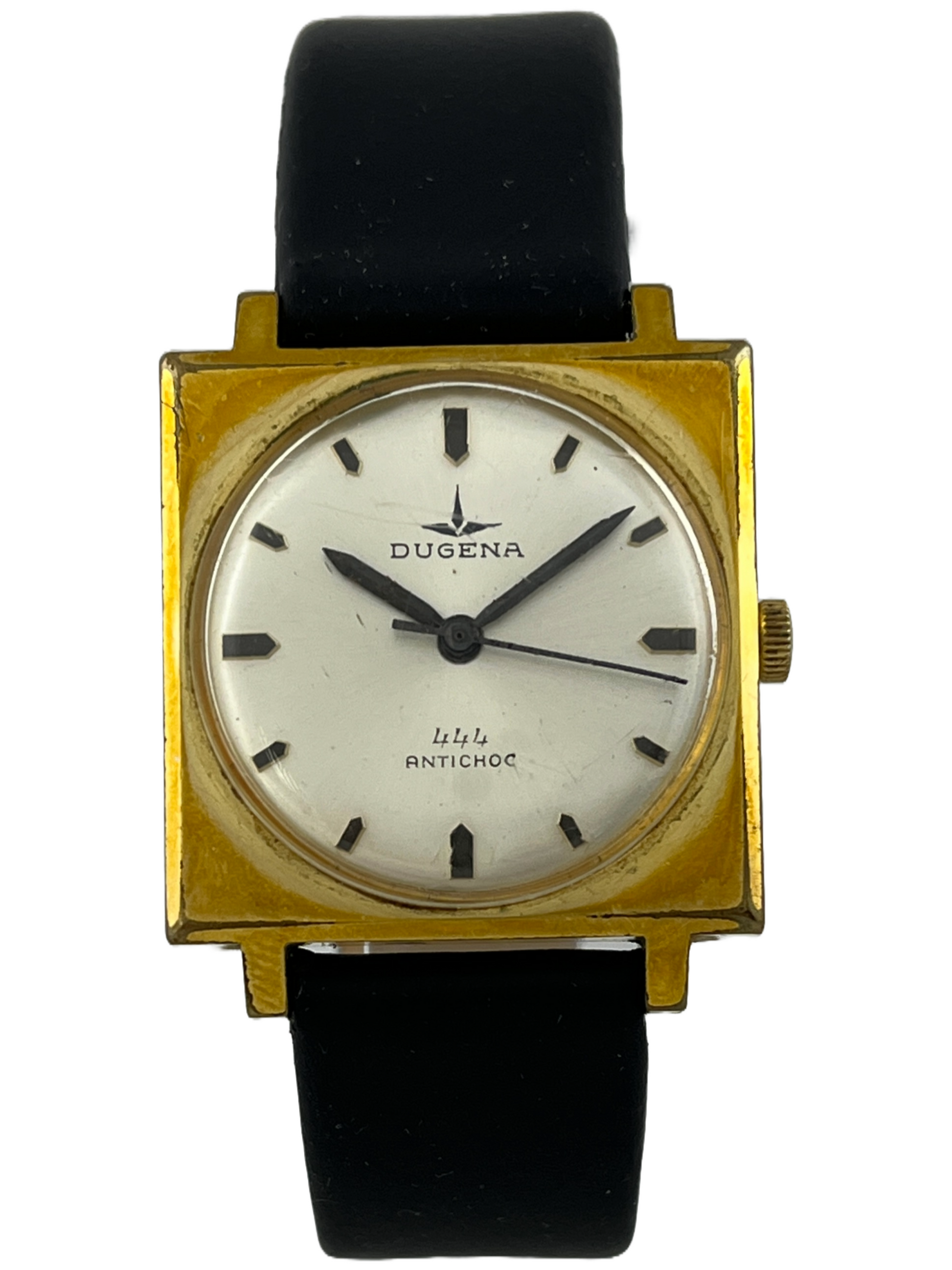 Dugena 444 Handaufzug Bifora 115 mit Lederarmband