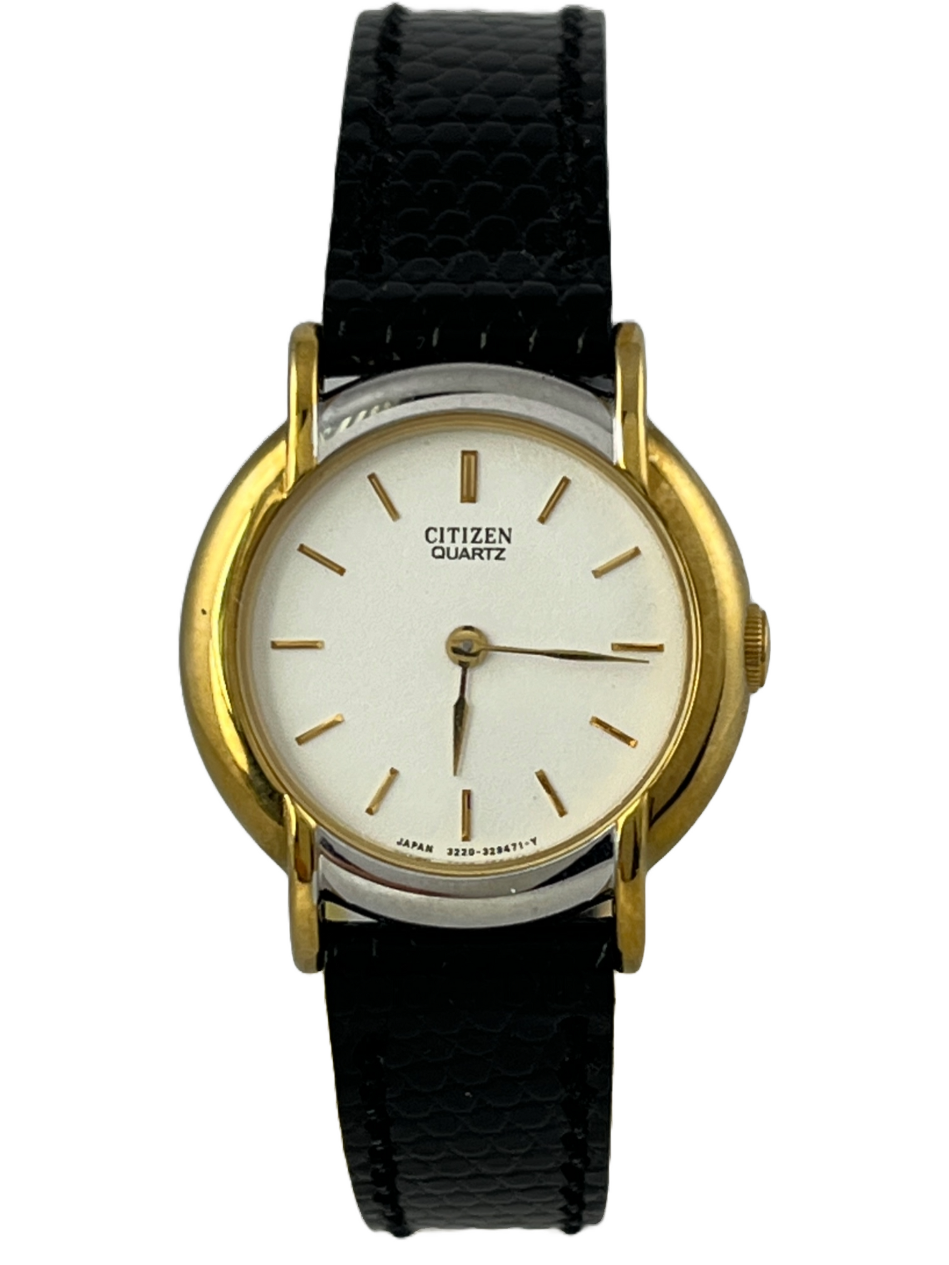 NOS Citizen Quartz mit Lederarmband und Schild