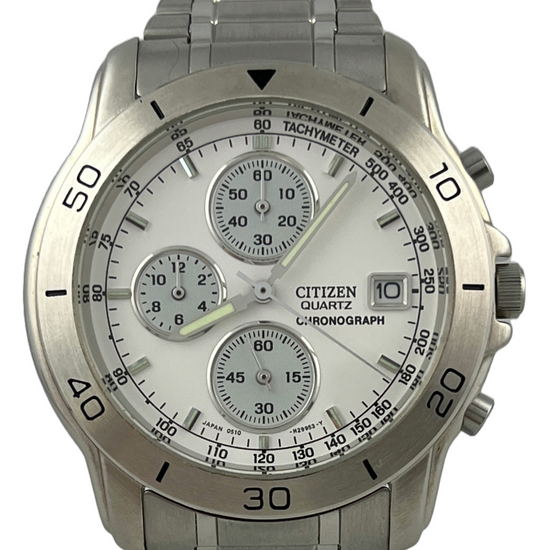 Citizen Quartz Chronograph mit Originalband und Datum