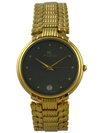 Goldene NOS Jean Marcel Quartz mit Datum und Schild