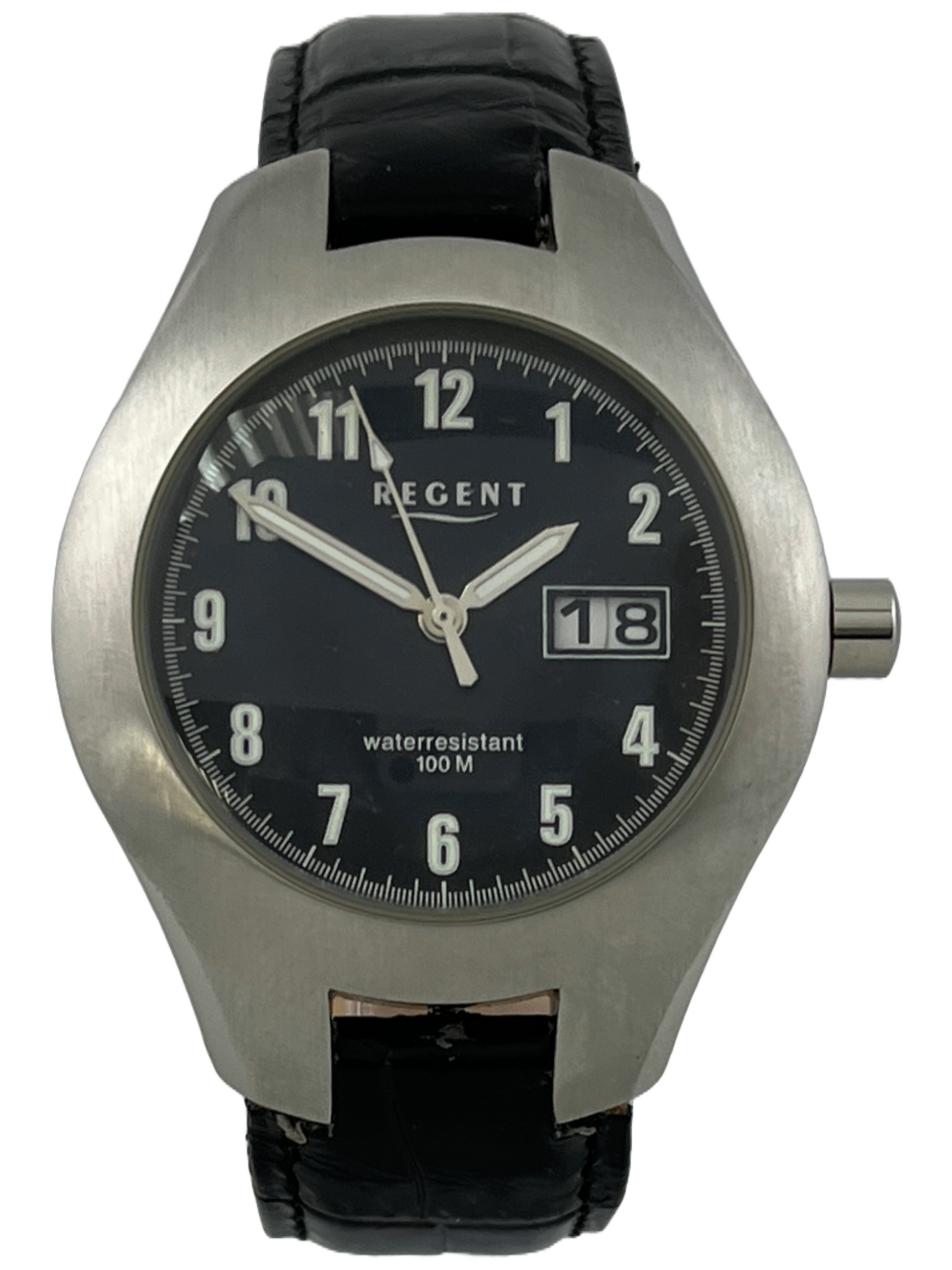 NOS Regent Taucher Quartz mit Datum und Schild