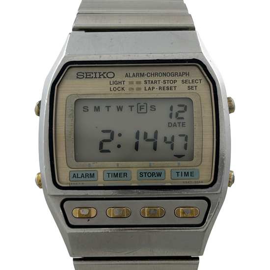 Digital Seiko Quartz LCD Alarm Chronograph