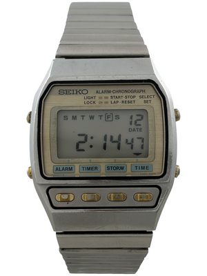 Digital Seiko kvarts-LCD-alarm-kronograf