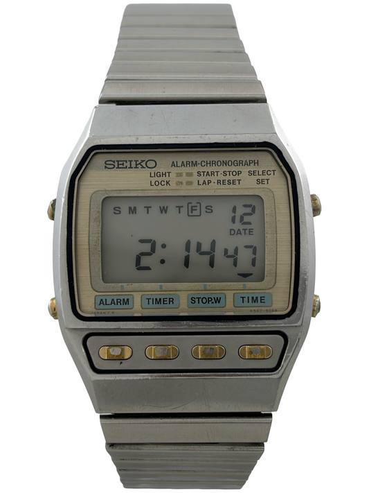 Digital Seiko Quartz LCD Alarm Chronograph