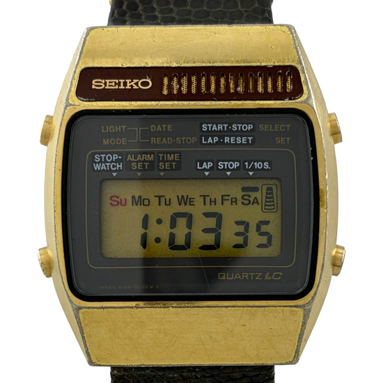 Digital Seiko Quartz LC Alarm Chronograph