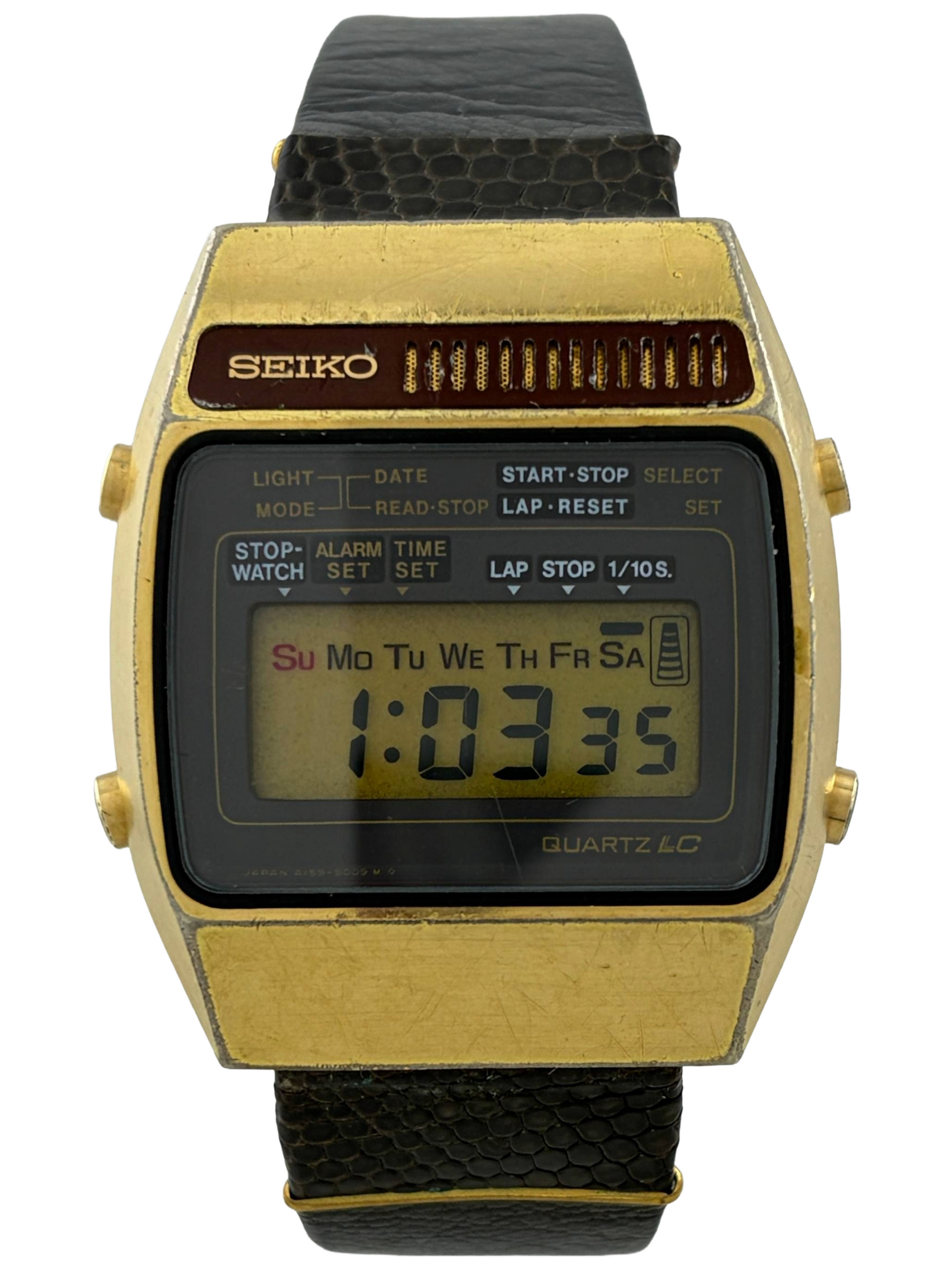 Digital Seiko Quartz LC Alarm Chronograph