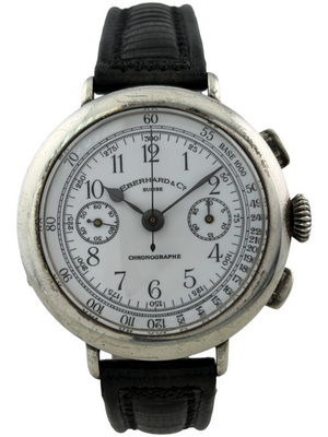 Eberhard & Co 925 Silver Hand-Wound Chronograph Cal. 14