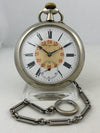 Railroad pocket watch Doxa antimagnetic manual winding 68mm