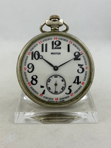 Eisenbahner-Taschenuhr Molnija Handaufzug Kal. 3602
