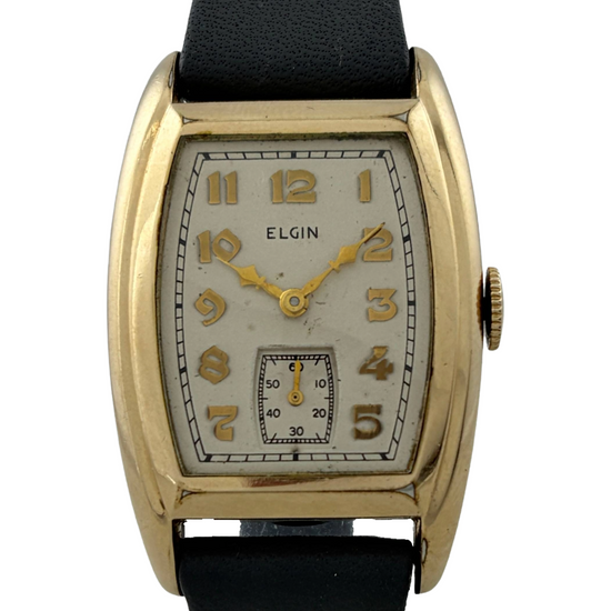 Elgin USA Tonneau Handaufzug mit Etui