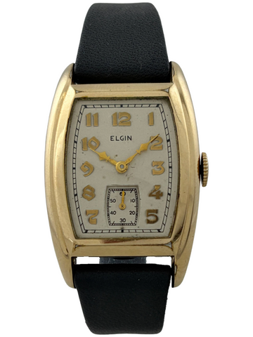 Elgin USA Tonneau Handaufzug mit Etui