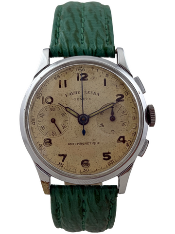 Favre Leuba Handaufzug Chronograph Landeron 148