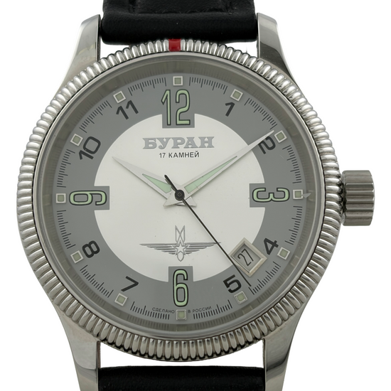 Flieger Buran Handaufzug Poljot 2614 mit Datum