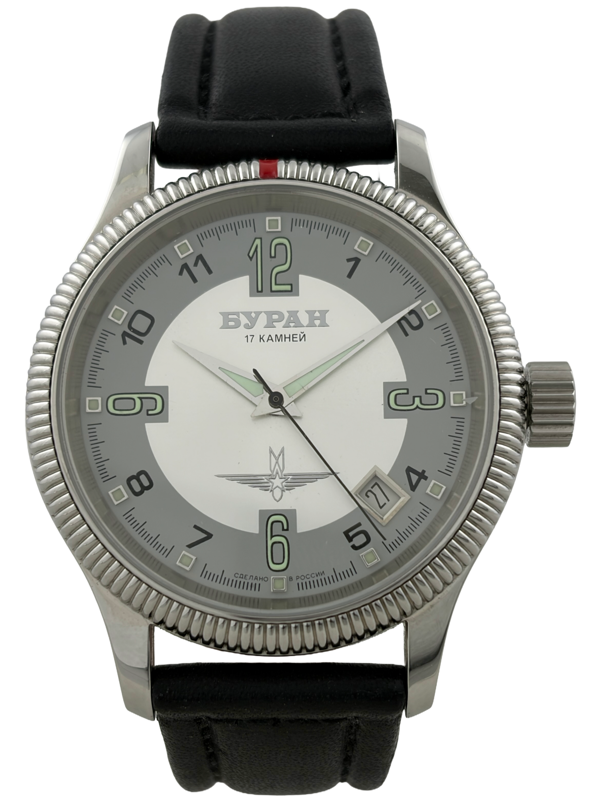 Flieger Buran Handaufzug Poljot 2614 mit Datum