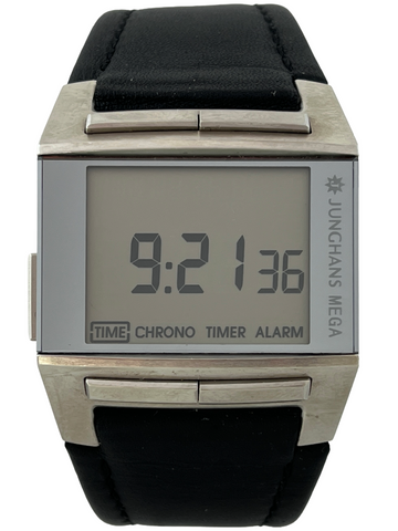 Funkuhr Junghans Mega 1000 LCD Quartz Chronograph