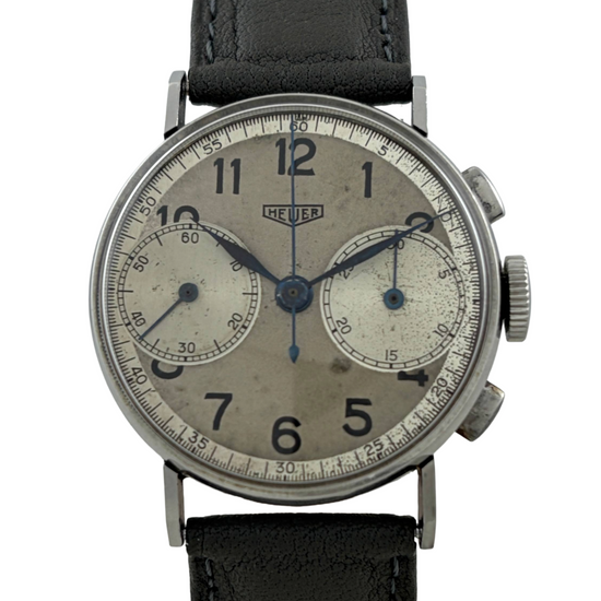 Heuer 343 Big Eyes Handaufzug Chronograph Landeron 13