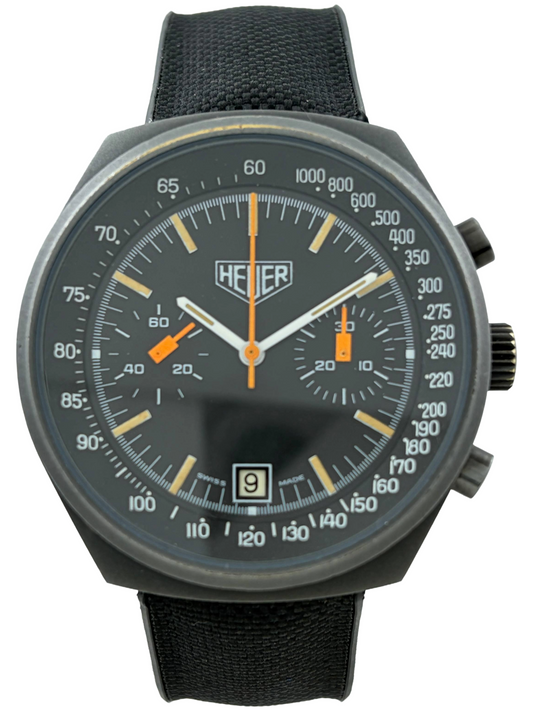 Heuer Big Shield 12 Handaufzug PVD Chronograph