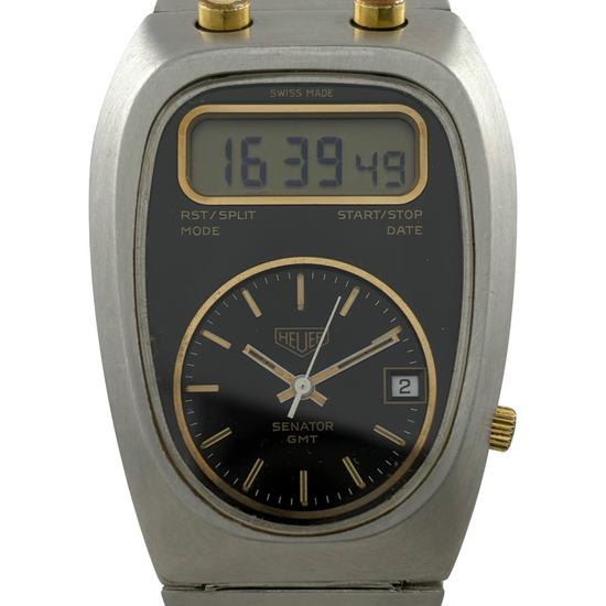 Heuer Senator GMT Chronosplit LCD Chronograph