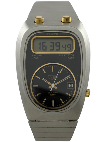 Heuer Senator GMT Chronosplit LCD Chronograph