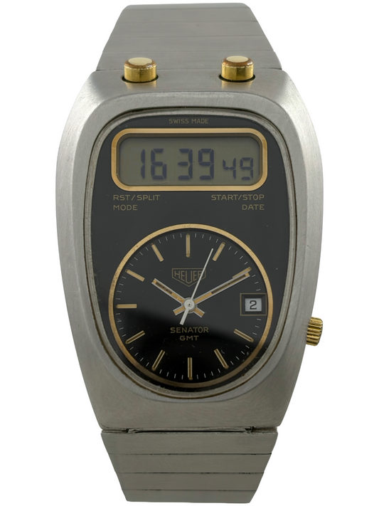 Heuer Senator GMT Chronosplit LCD Chronograph