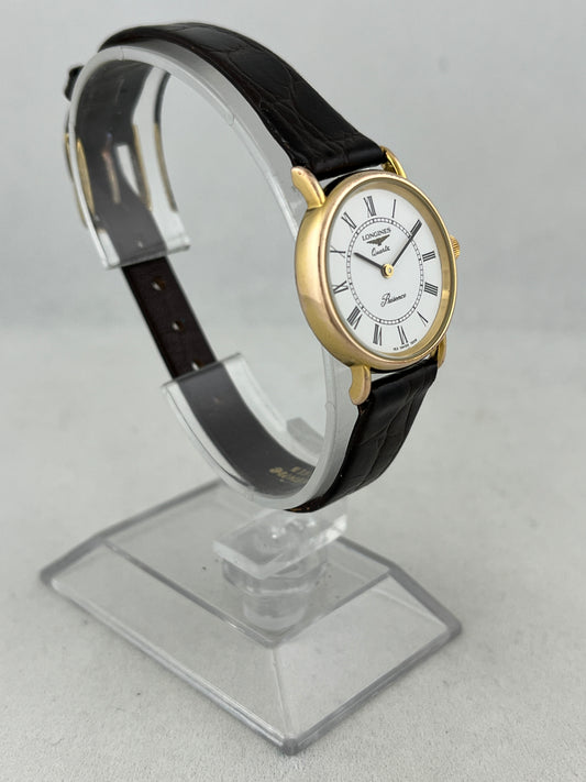 Longines Presence Quartz mit Lederarmband