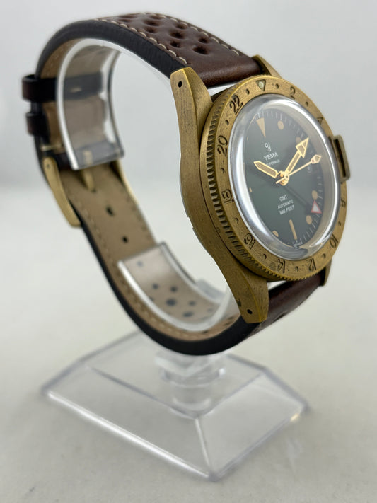 Yema Superman Heritage GMT Bronze Automatik Kal. 3000 mit Box