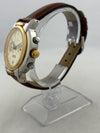 Chronographe Poljot à remontage manuel, acier/or, avec date