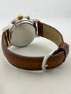 Chronographe Poljot à remontage manuel, acier/or, avec date