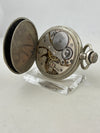 Taschenuhr Handaufzug mit Nickel-Gehäuse