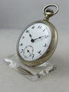 Taschenuhr Handaufzug 51mm mit Nickel-Gehäuse
