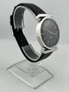 ESC Dresswatch à remontage manuel en argent 0,835 avec bracelet en cuir