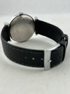 ESC Dresswatch à remontage manuel en argent 0,835 avec bracelet en cuir