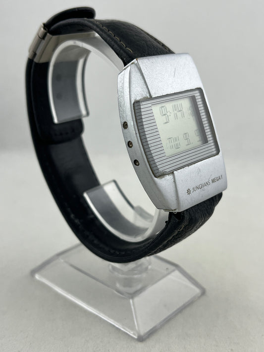 Radio-controlled watch LCD Junghans Mega 1 Quartz Day & Date