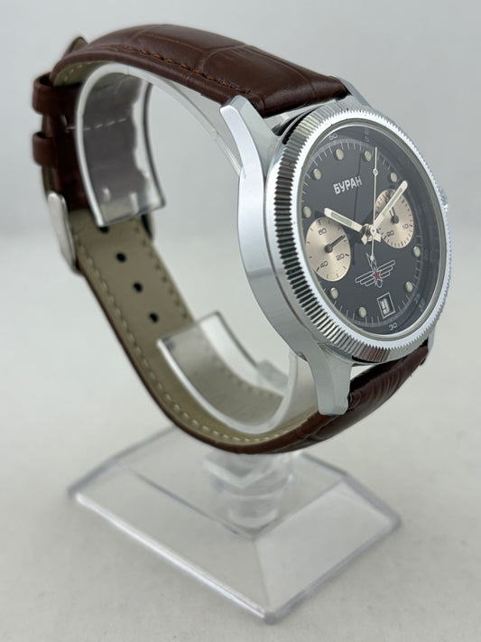 Poljot Buran Handaufzug Flieger Chronograph Kal. 3133